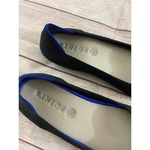 Rothy's Women's Black Pointed Toe Ballet Flats - 9 - Picture 5 of 10